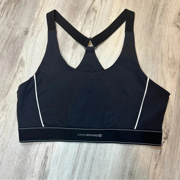 Swiss Brand Thick Banded Racerback Performance Sports Bra Top / Women’s Size XL - Picture 1 of 3